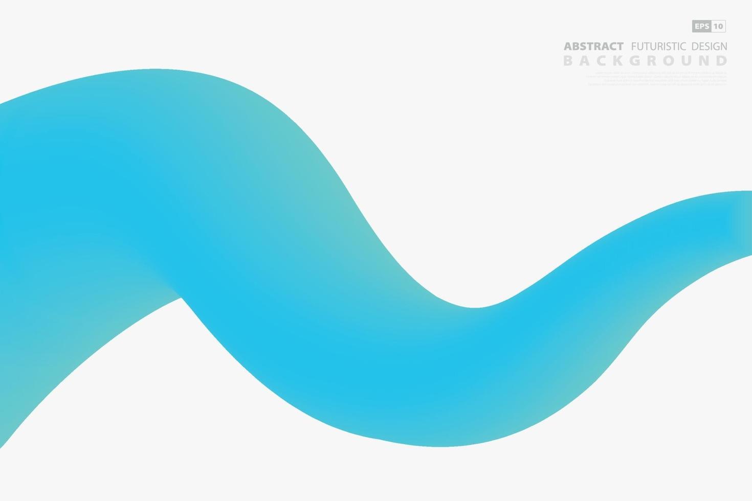 Abstract blue wavy template design of main wave design template. Showing simple line of background. vector