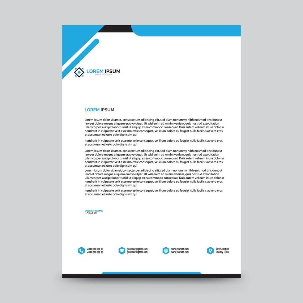 Professional Letterhead Template vector