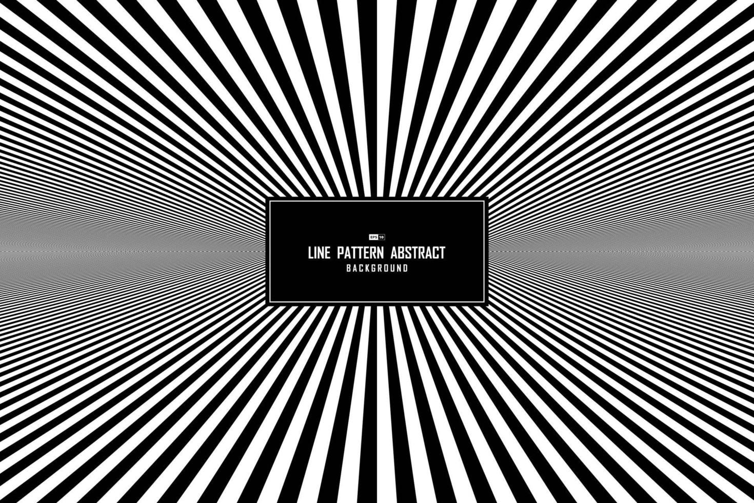 Abstract line black and white minimal pattern in center presentation background. illustration vector