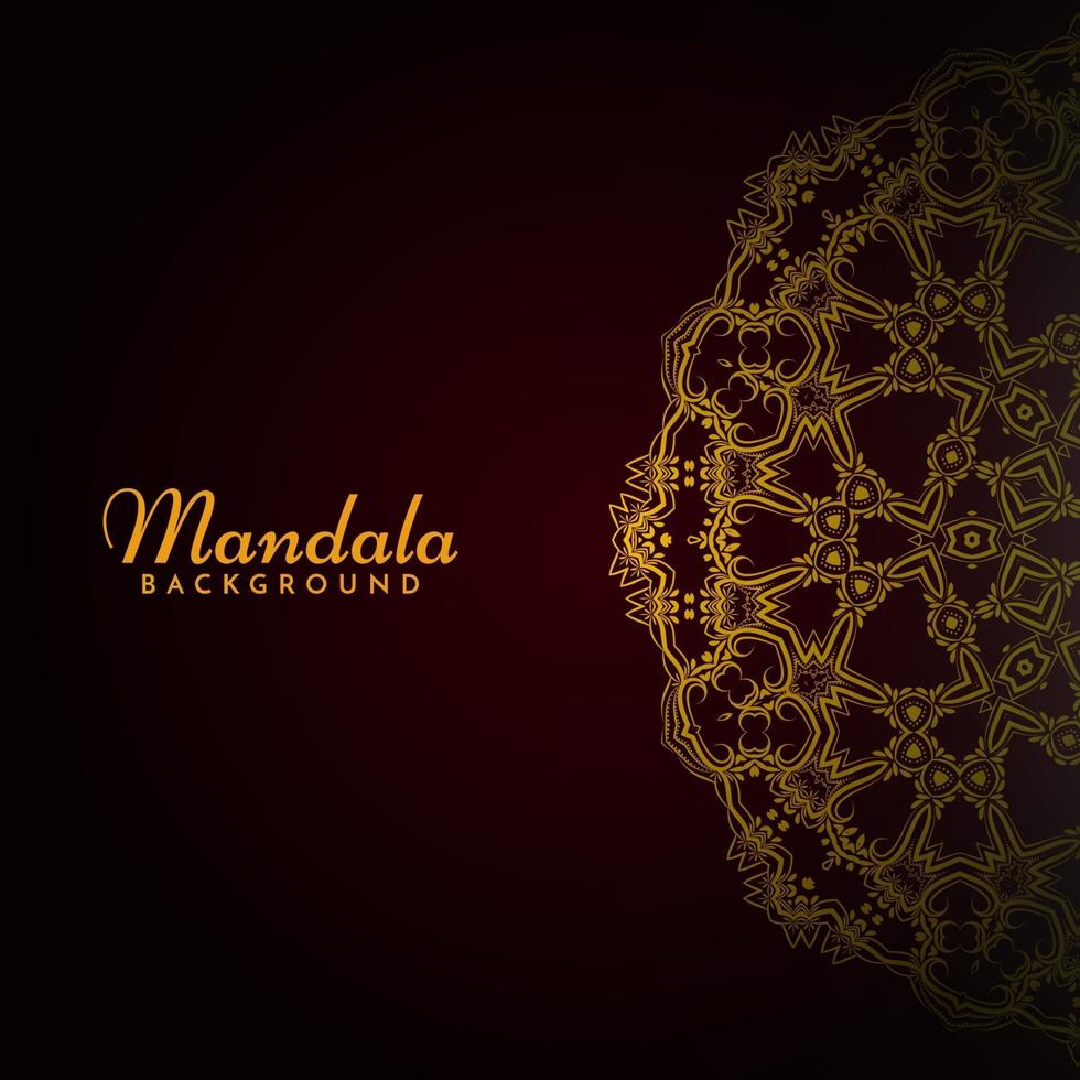 patrón de lujo clásico elegante mandala patrón decorativo fondo vector