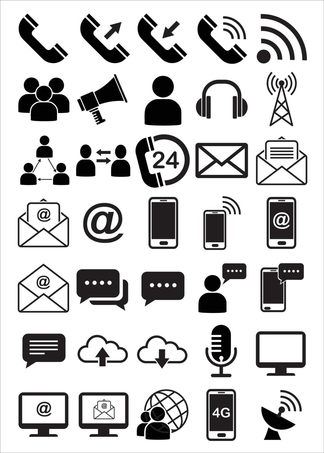 Communication Vector Image
