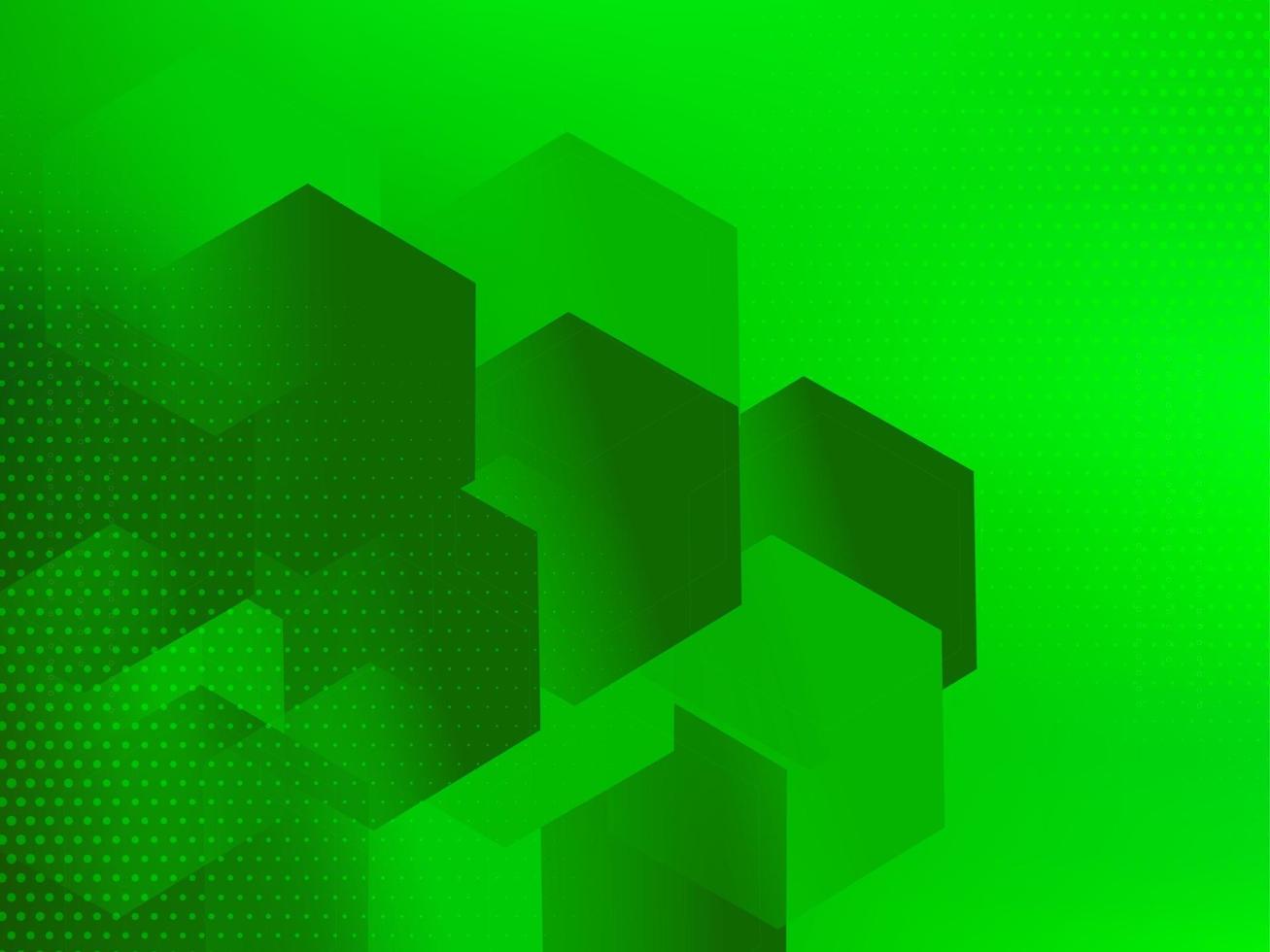 geometric abstract green pattern lines dynamic shape background vector