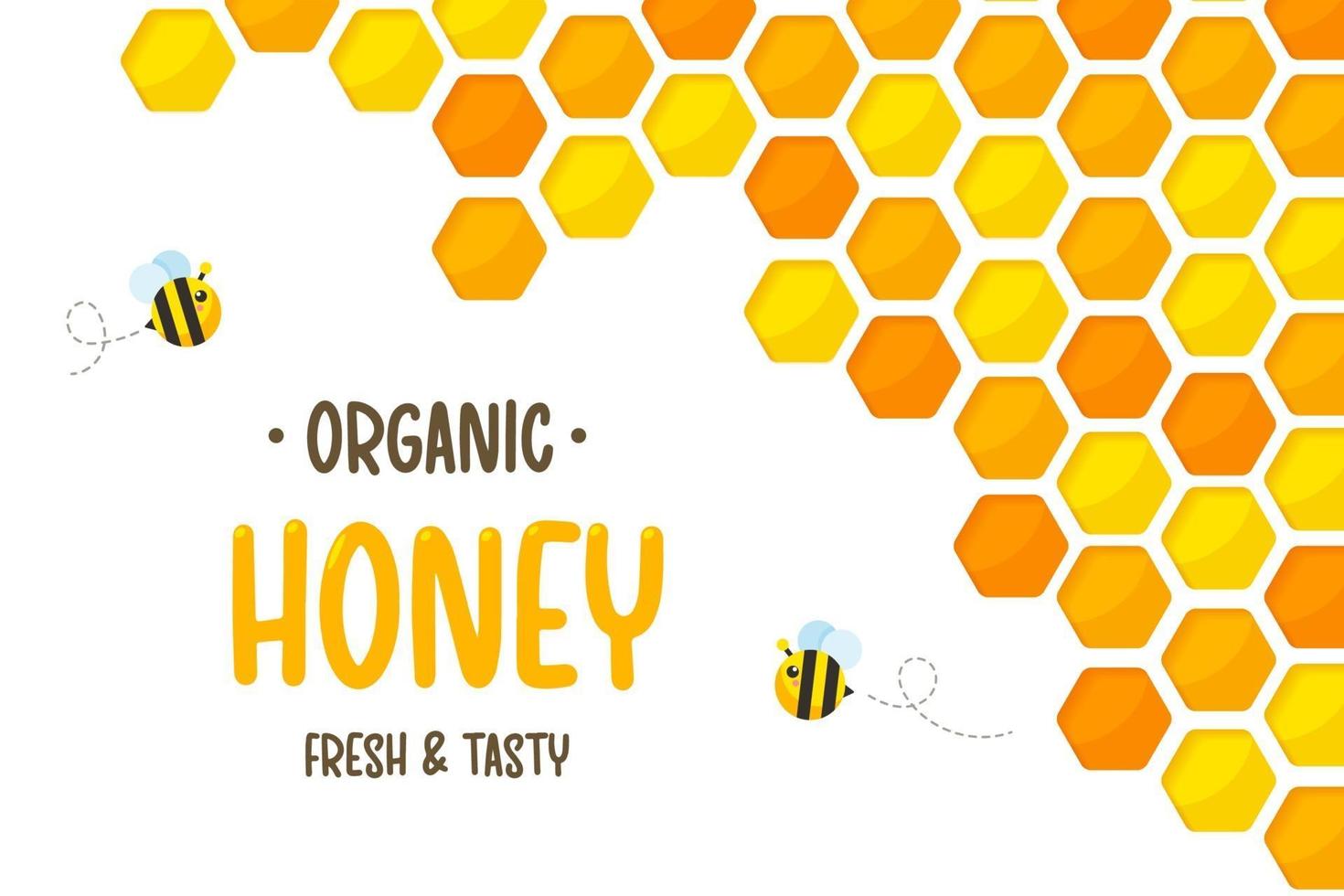 Hexagonal golden yellow honeycomb pattern vector