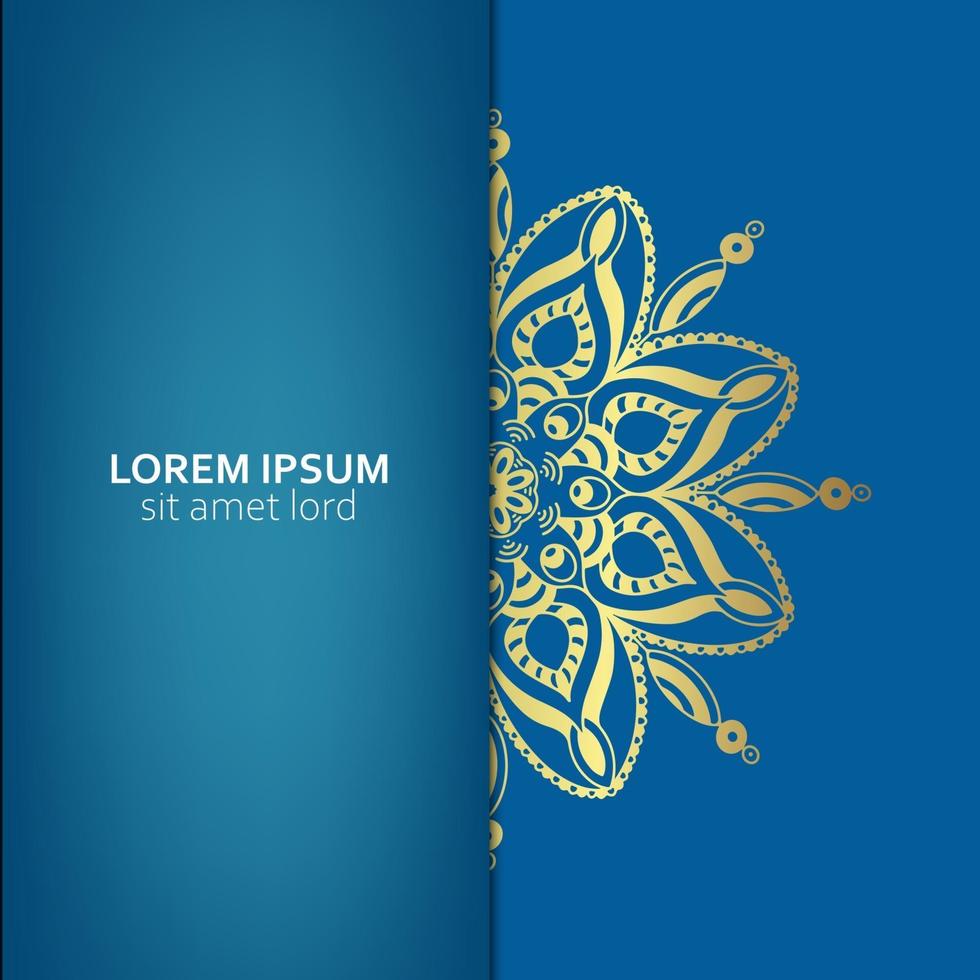 Fondo de mandala ornamental de lujo con estilo de patrón oriental islámico árabe vector premium