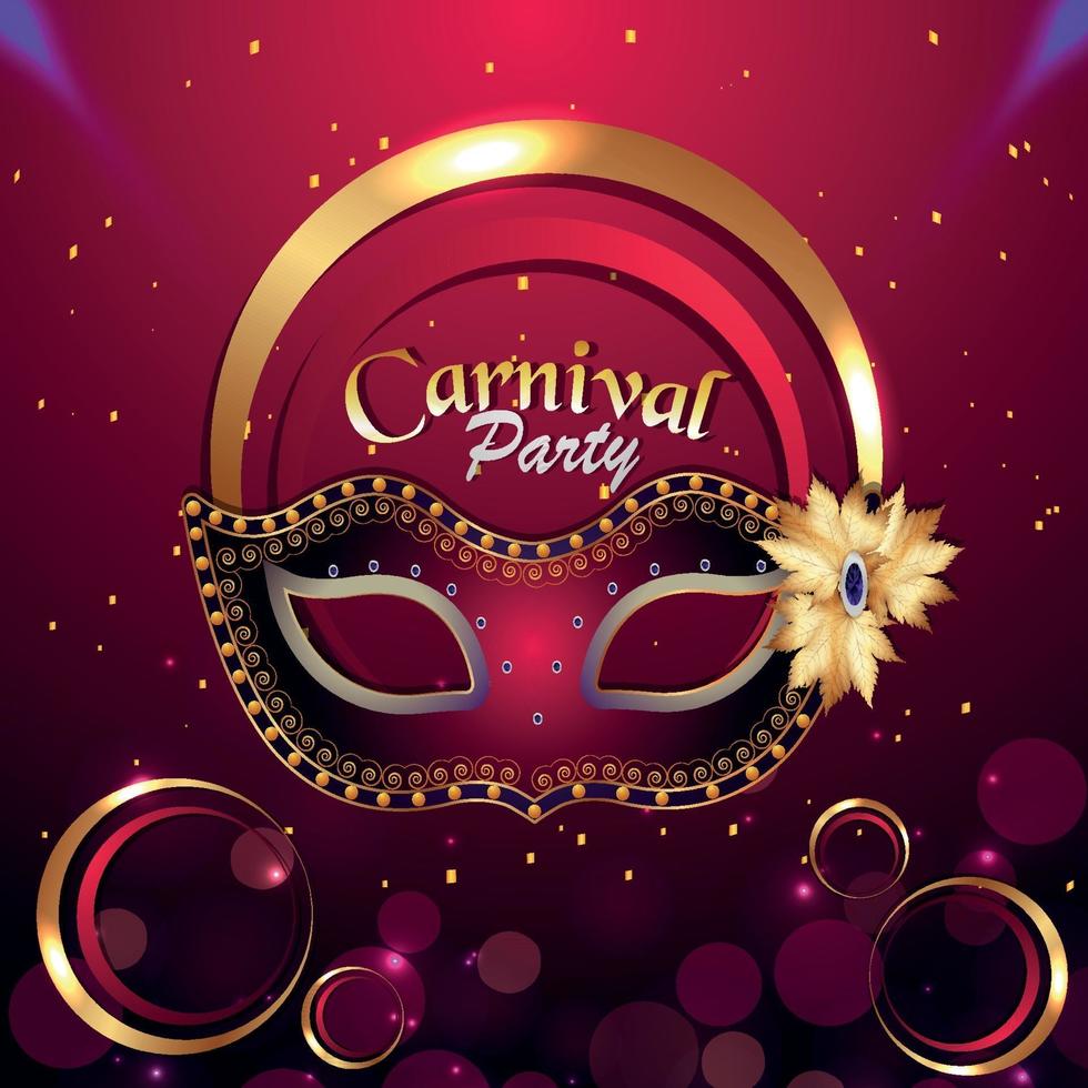 Carnival celebration party greeting vector