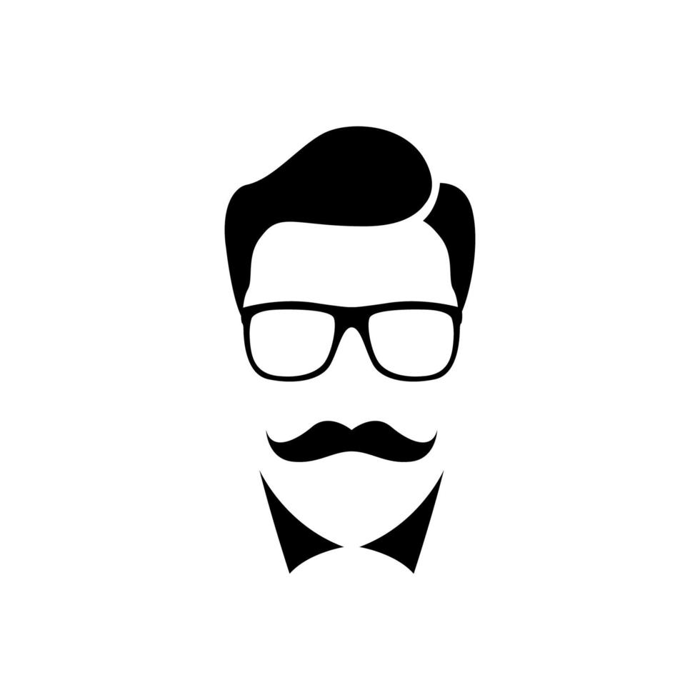 Scientist man simple icon isolated on white background. vector