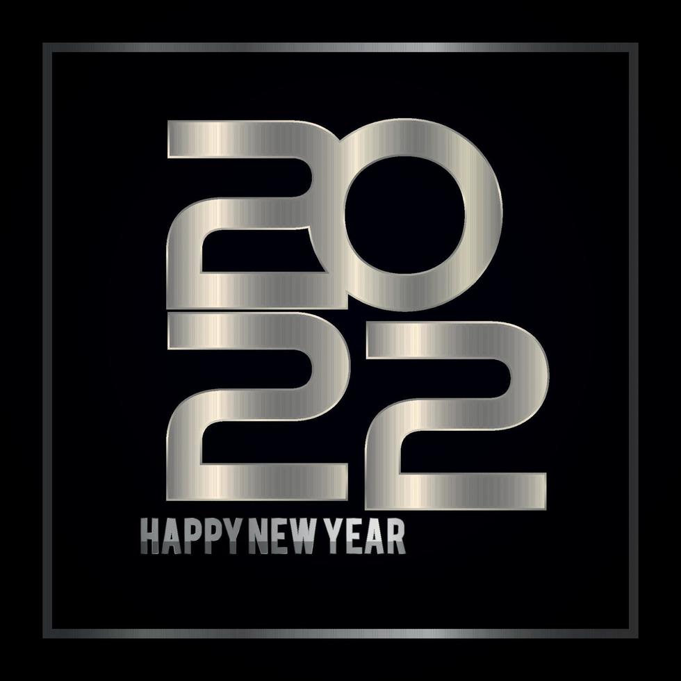 Happy new year 2022 design vector