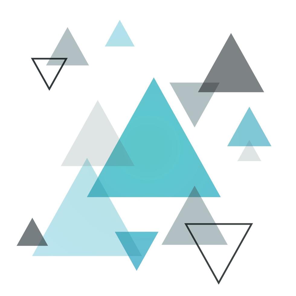 Abstract Scandinavian background from blue triangles. 2048622 Vector ...