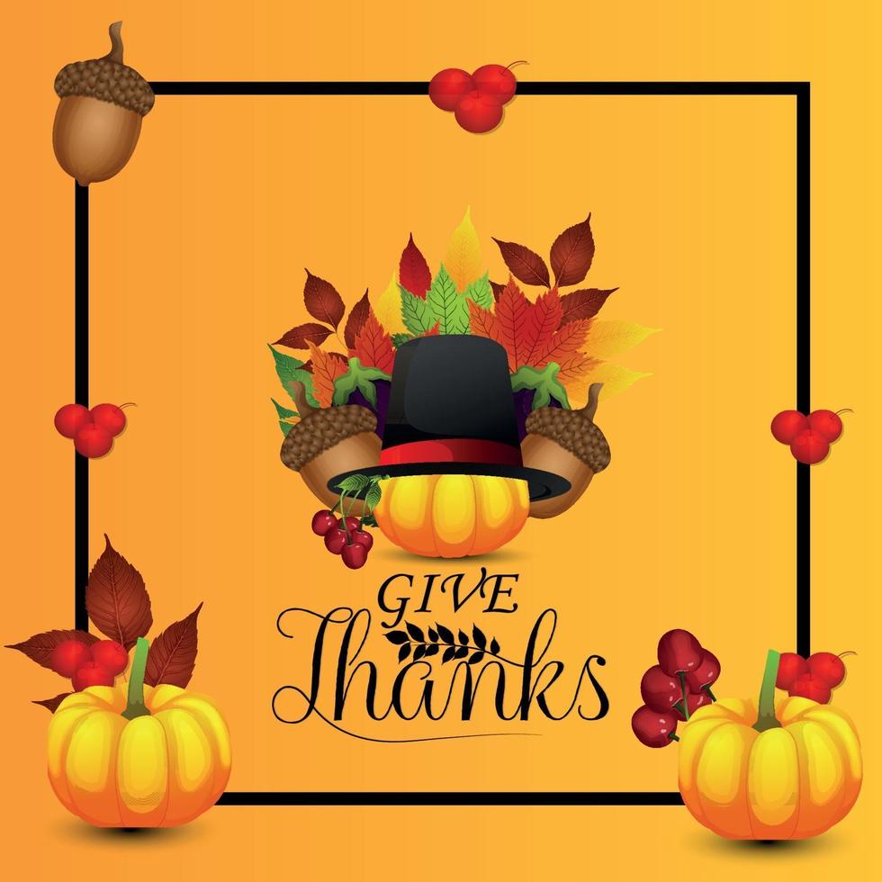 Happy thanksgiving day celebration background vector