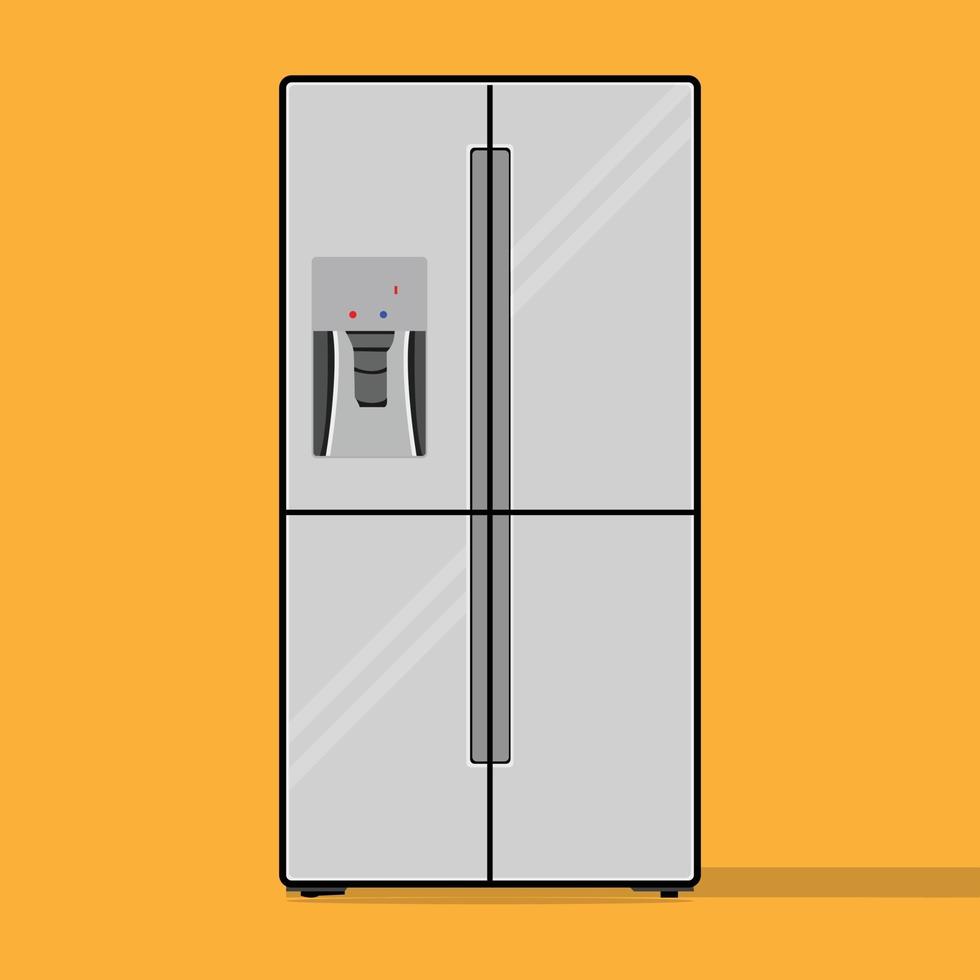 vector refrigerator, perfect for design project