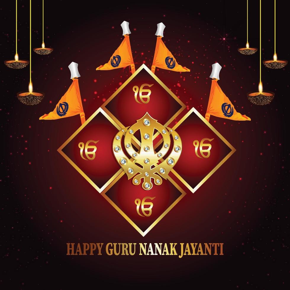 Happy guru nanak jayanti banner or header 2048799 Vector Art at ...