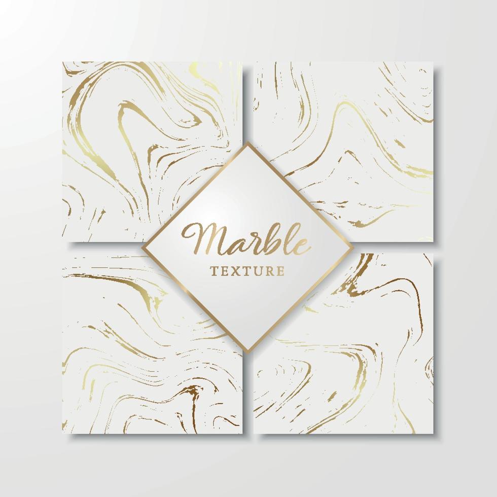 Plantillas de diseño de mármol dorado para invitación, guardar la fecha, tarjetas, carteles, folletos, etc. Fondo de mármol abstracto. vector