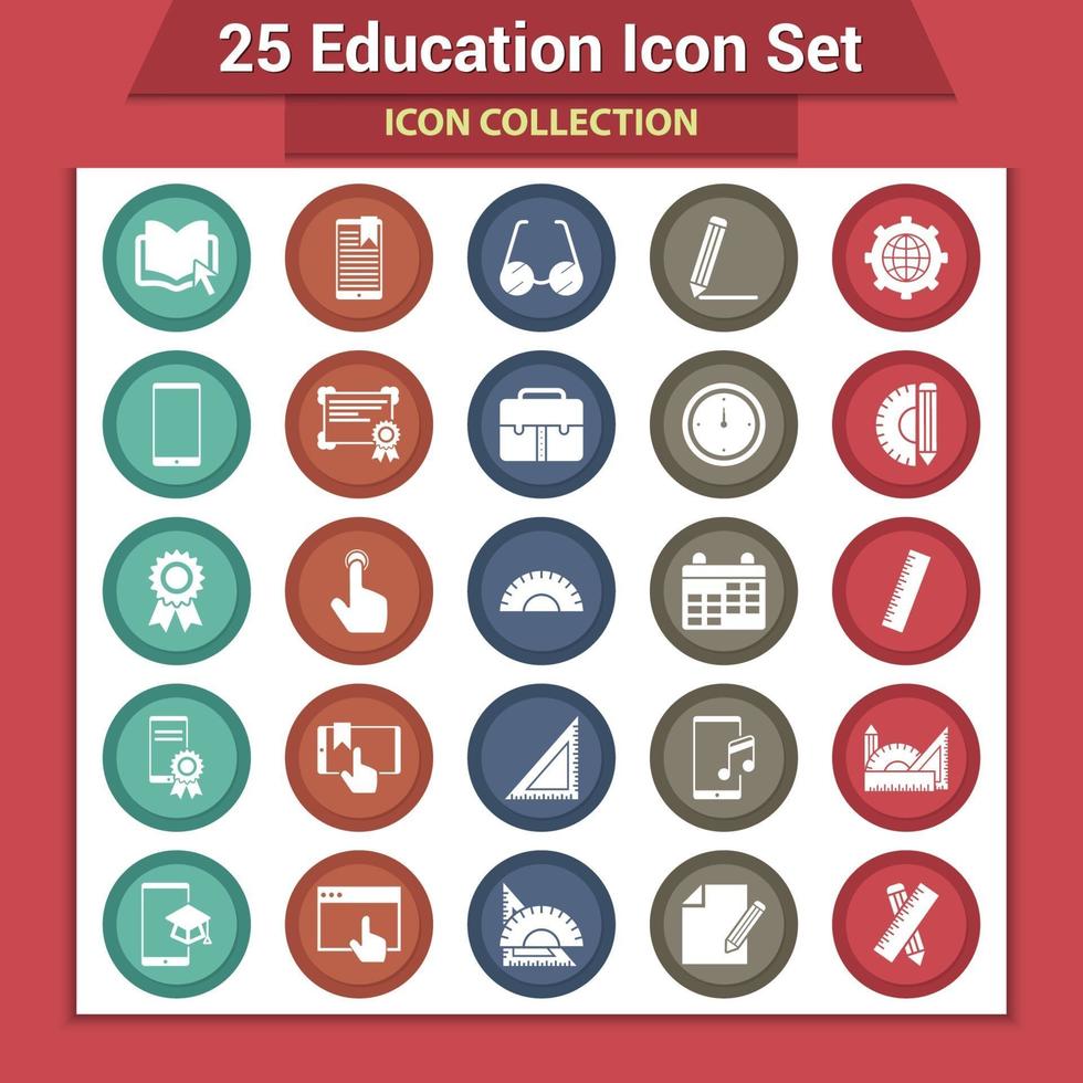 Education Icon Set vector