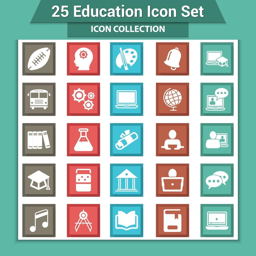 Education Icon Set vector