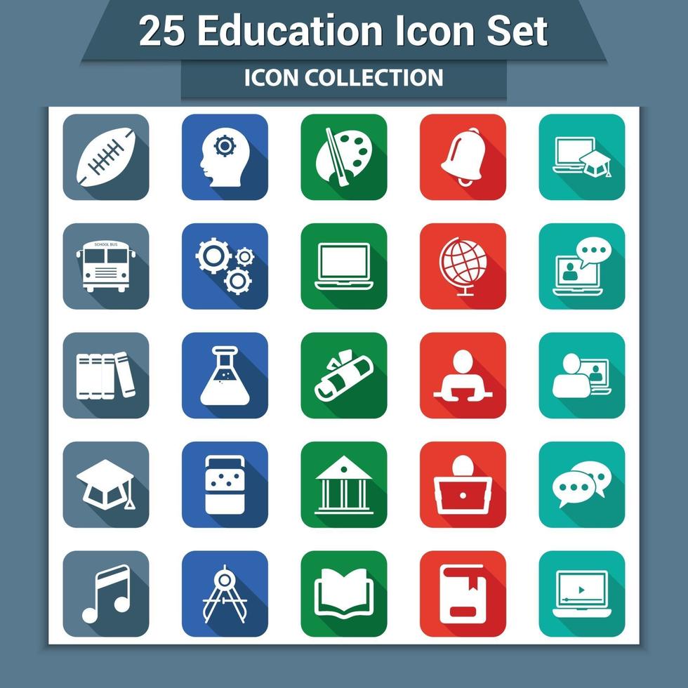 Education Icon Set vector