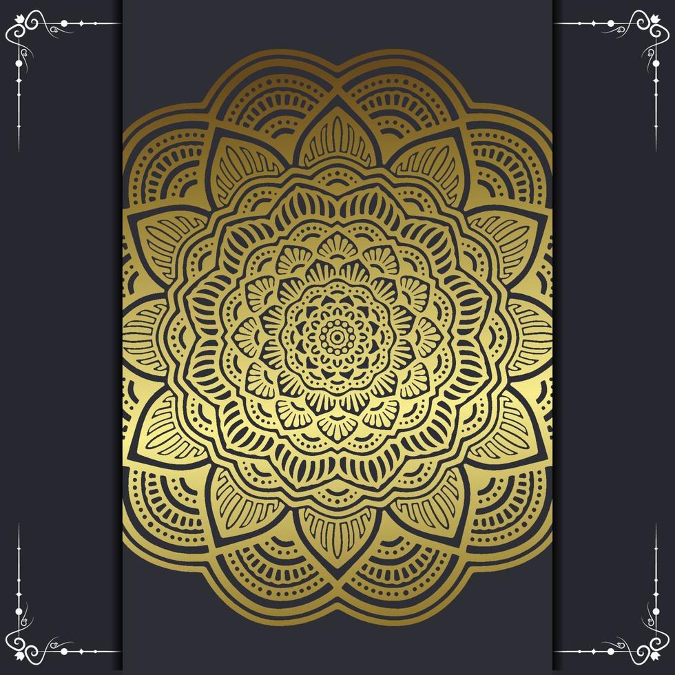 mandala con patrón de adorno floral, patrones de relajación de mandala de vector diseño único con estilo de la naturaleza.