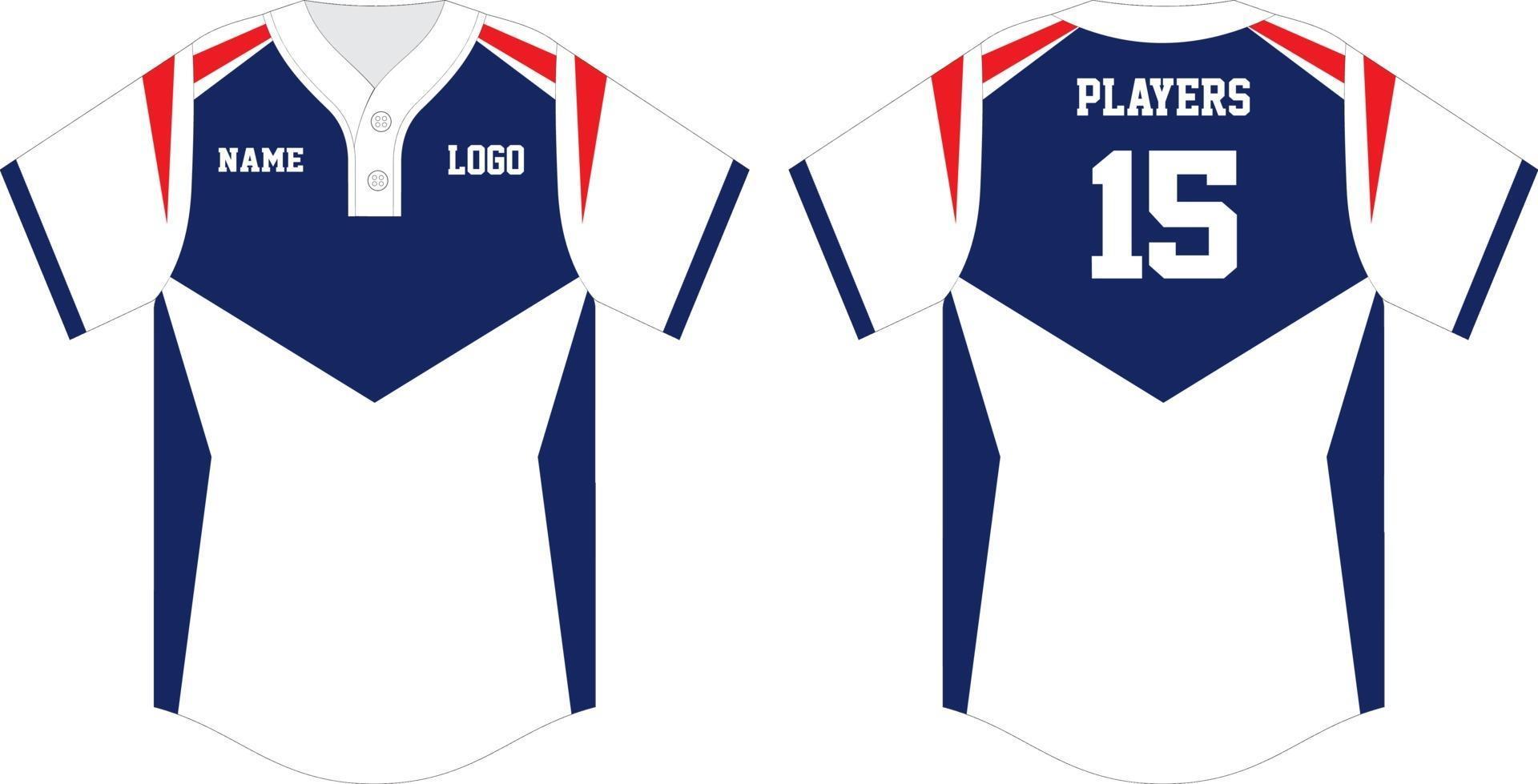 Baseball jersey Design uniform template mockup 2049242 Vector Art at