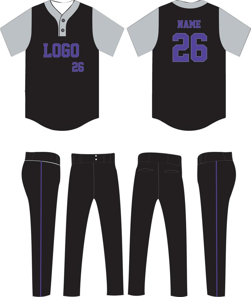 two button baseball jersey