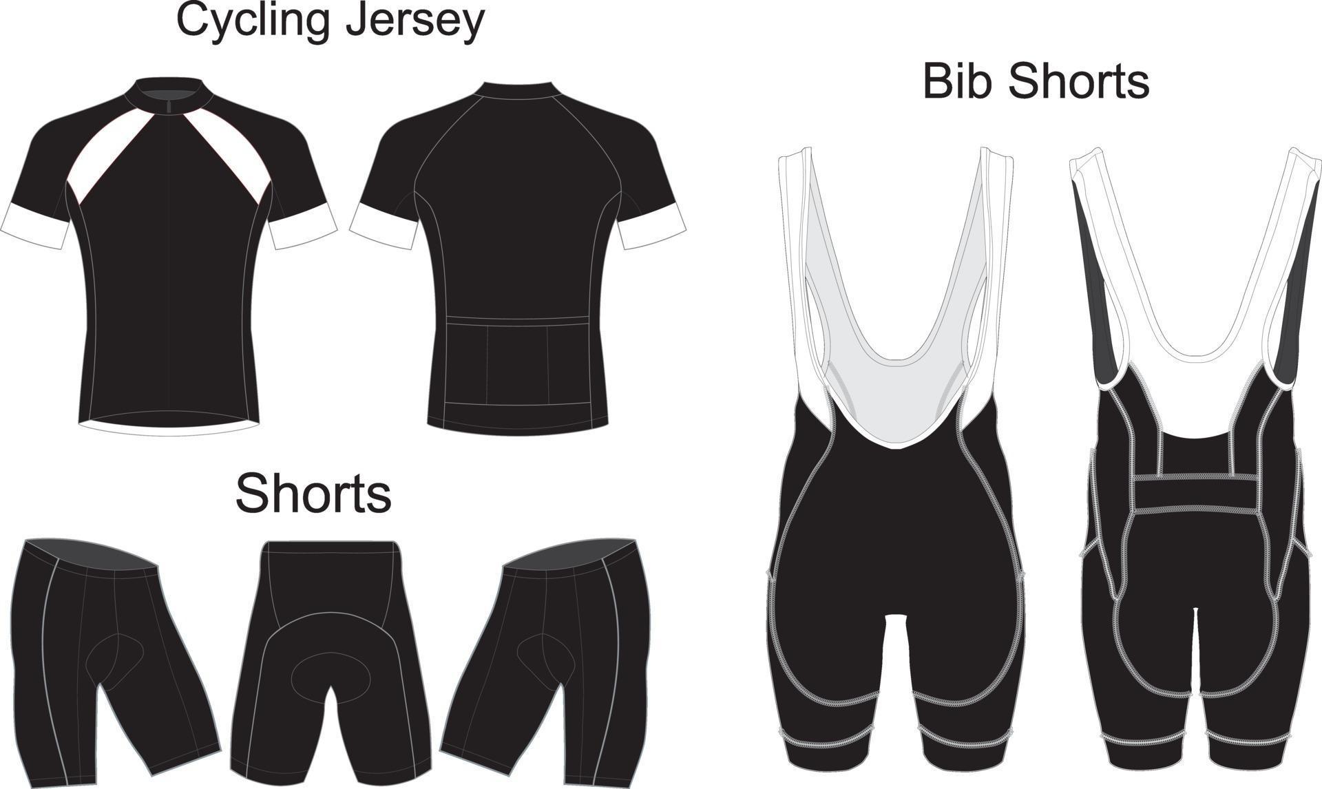custom design cycling jersey Bib Shorts 2049375 Vector Art at Vecteezy