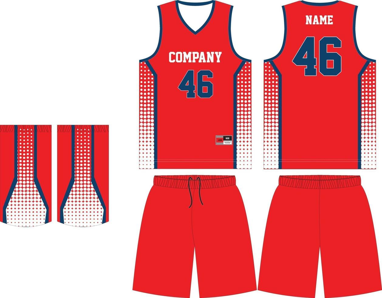 Download Basketball Uniform Mockup Design For Basketball Club 2049382 Vector Art At Vecteezy