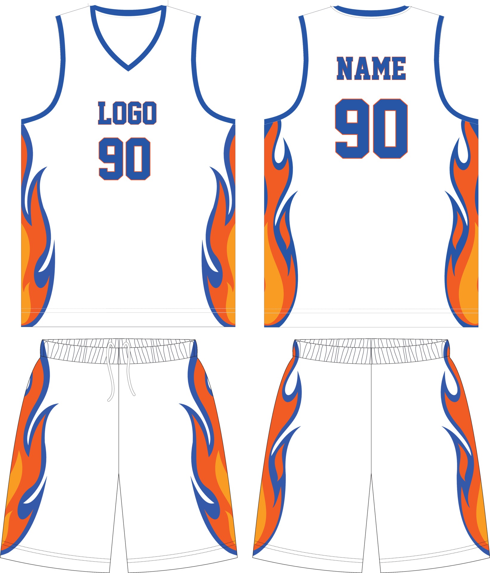 Download Basketball Uniform Mockup Design For Basketball Club 2049463 Vector Art At Vecteezy