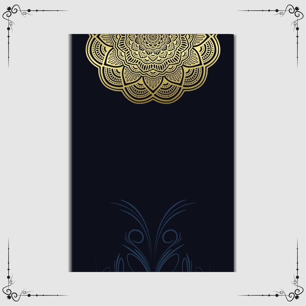 Fondo de mandala ornamental de lujo con estilo de patrón oriental islámico árabe vector