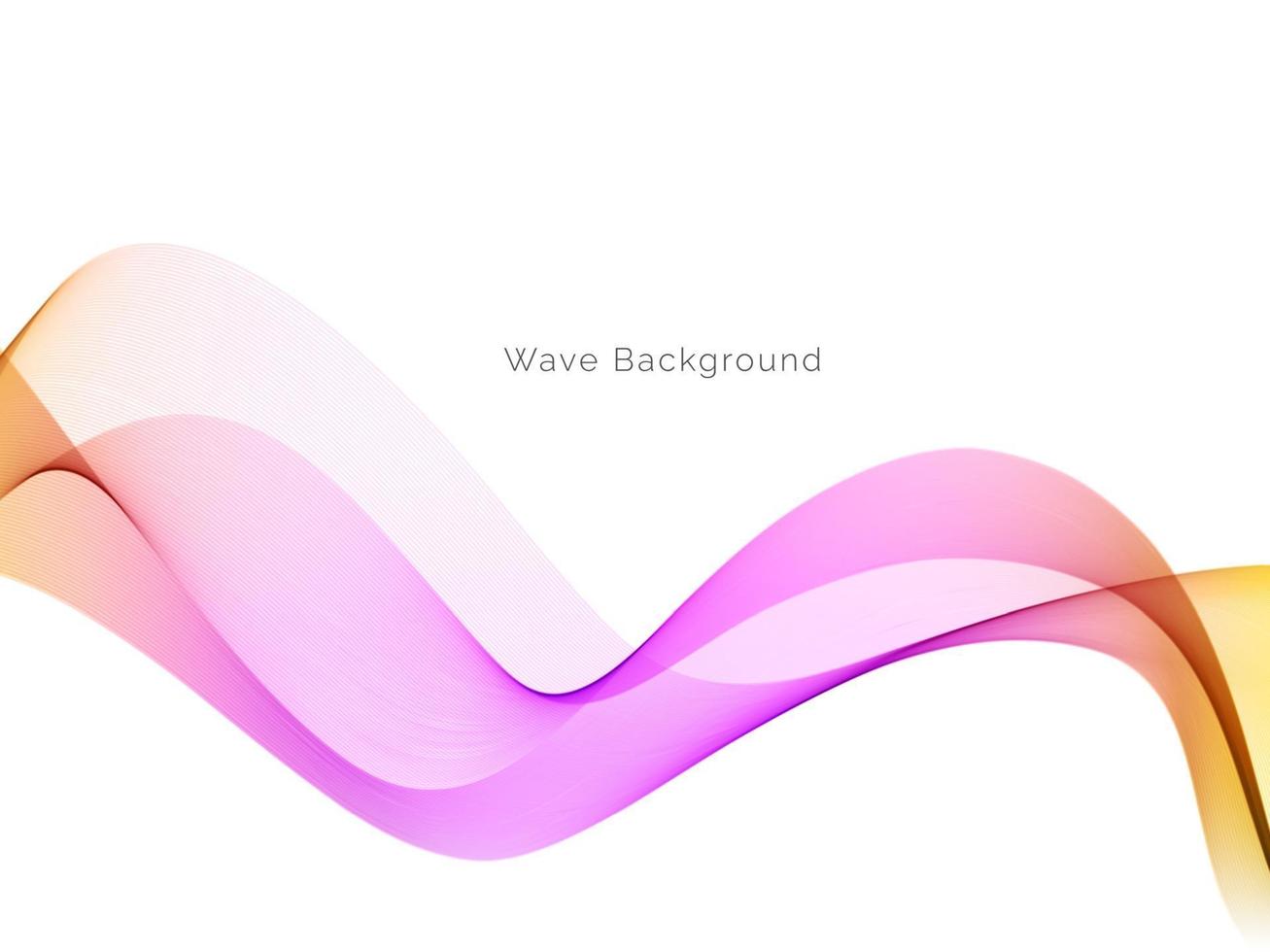 colorful dynamic wave style background design vector