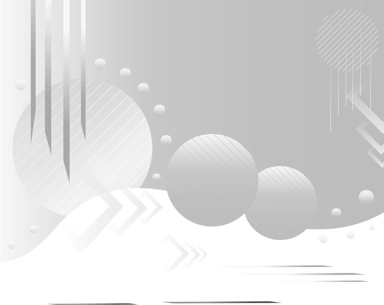 Diseño de fondo moderno con estilo geométrico gris y blanco abstracto vector