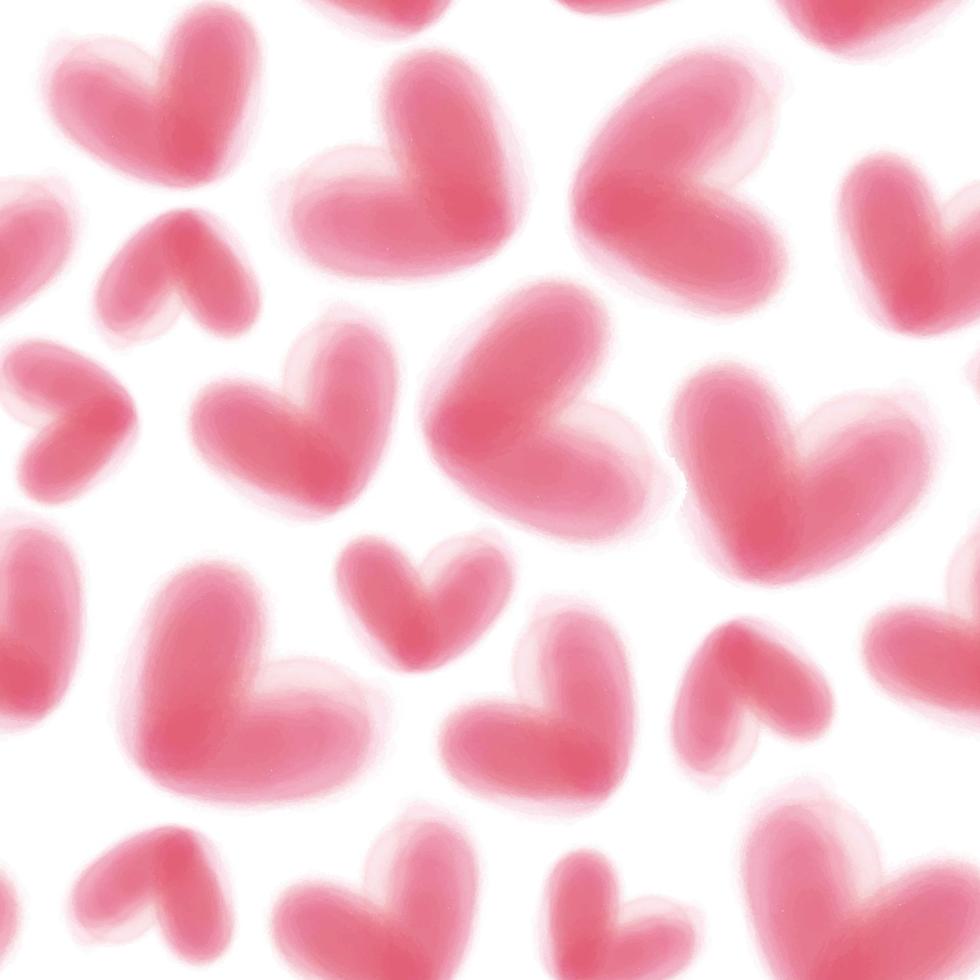 Fondo transparente de San Valentín con corazón rosa suave vector
