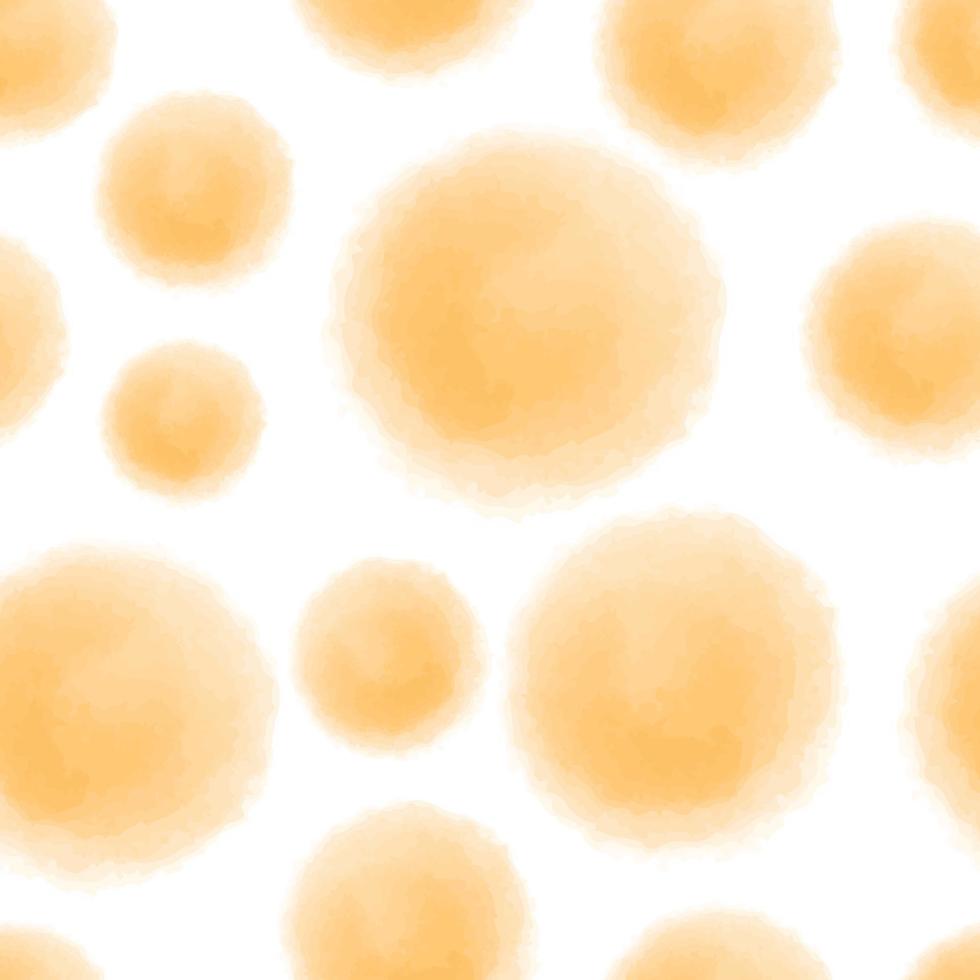 Seamless simple orange circle shape pattern background from water drop vector