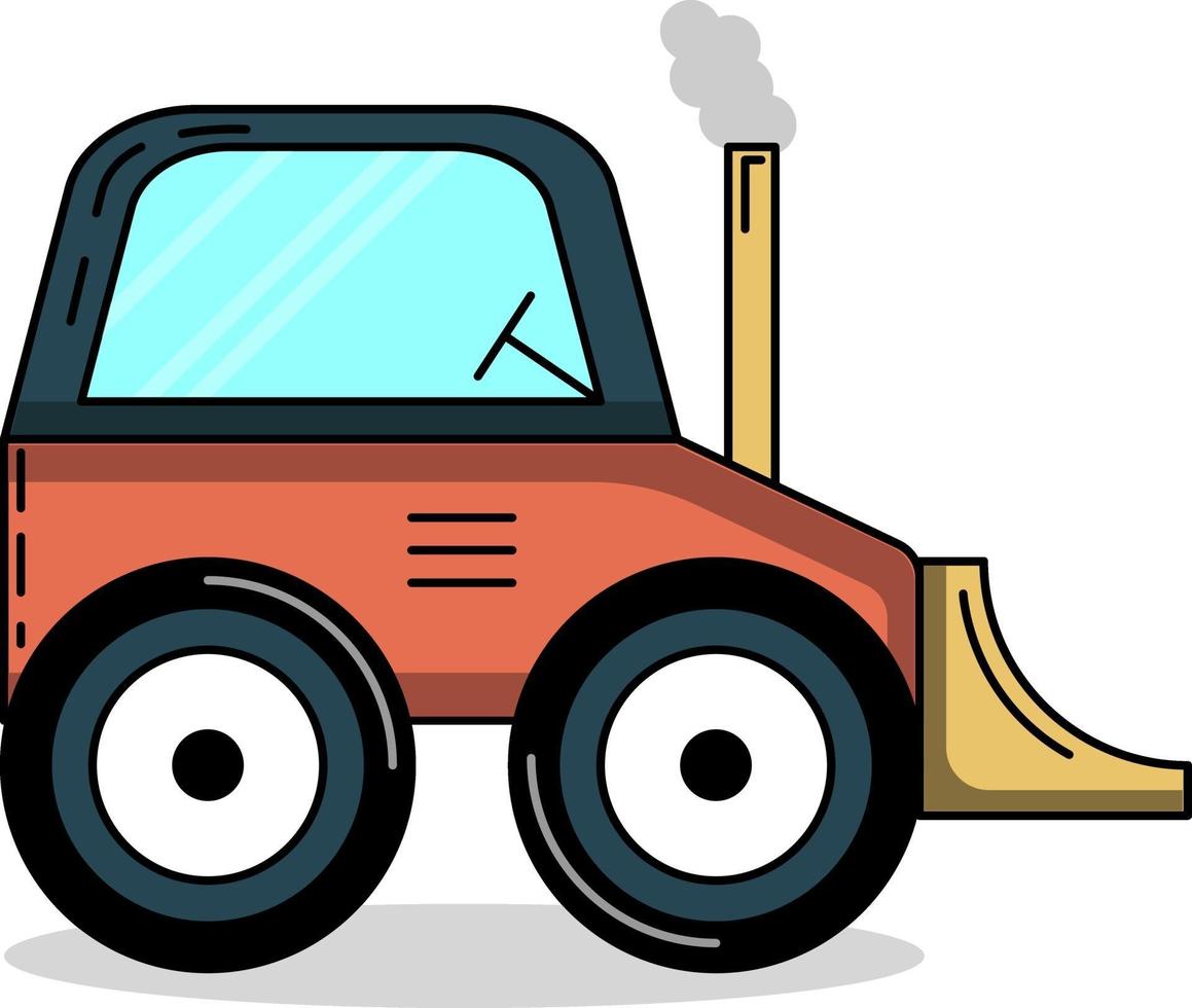 simple cute front loader, perfect for industry design vector