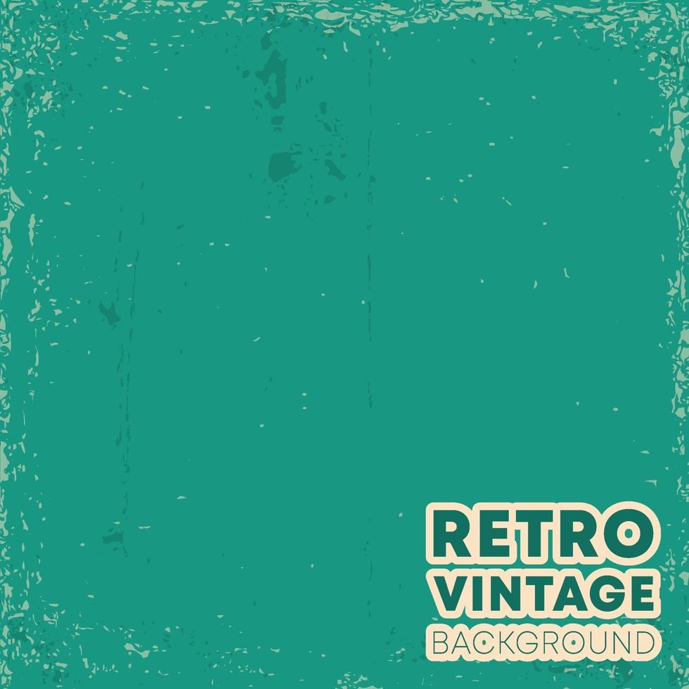 Retro vintage design background with grunge texture. Vector illustration