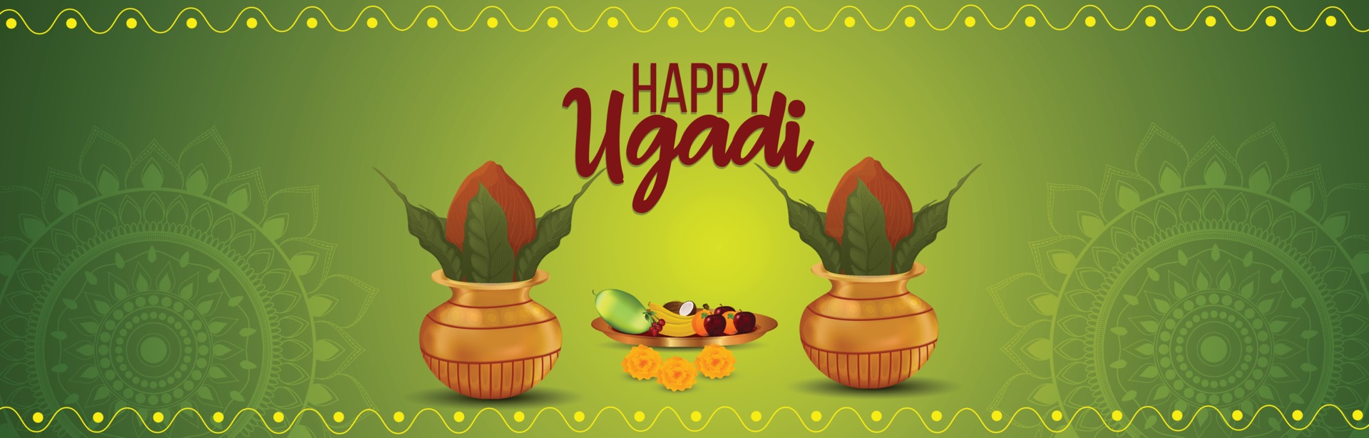 Thiết kế banner Ugadi banner background với ý nghĩa và thẩm mỹ