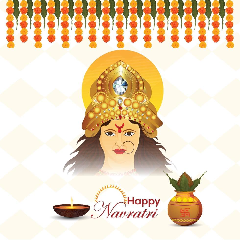 Shubh navratri celebration background vector