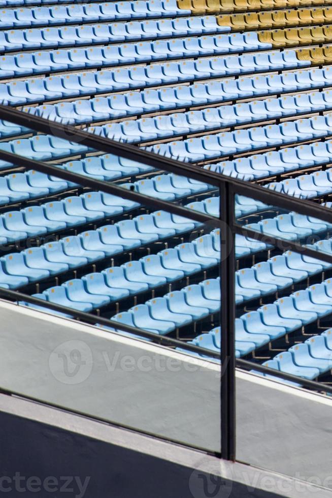 Closeup of the stadium seats photo