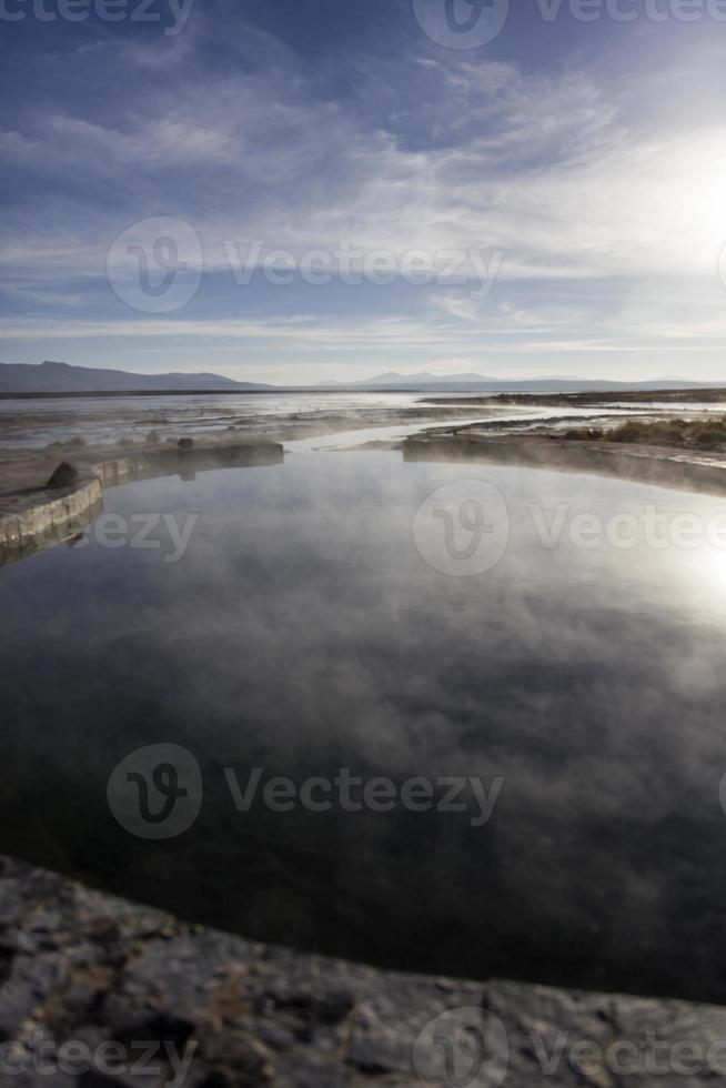 Aguas terrmales de Polques in Bolivia photo