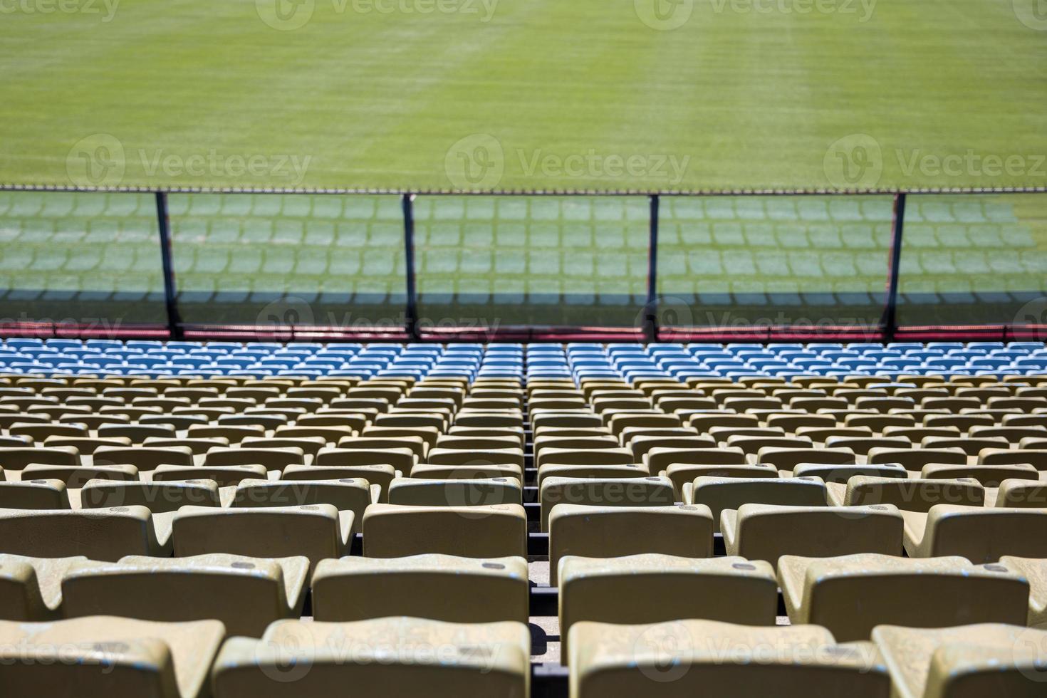 Closeup of the stadium seats photo
