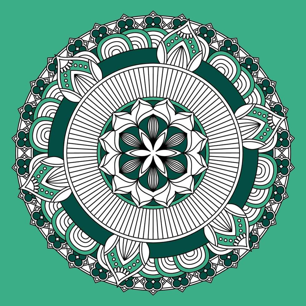 Circular Pattern In Form Of Mandala, Decorative Ornament In Oriental Style, Ornamental Mandala Design Background Free Vector