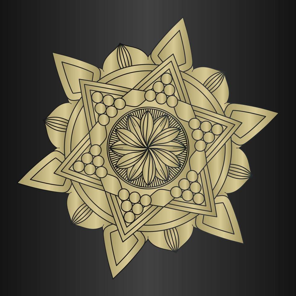 Luxurious Elegant Circular Pattern In Form Of Mandala, Decorative Ornament In Oriental Style, Ornamental Mandala Design Background Free Vector