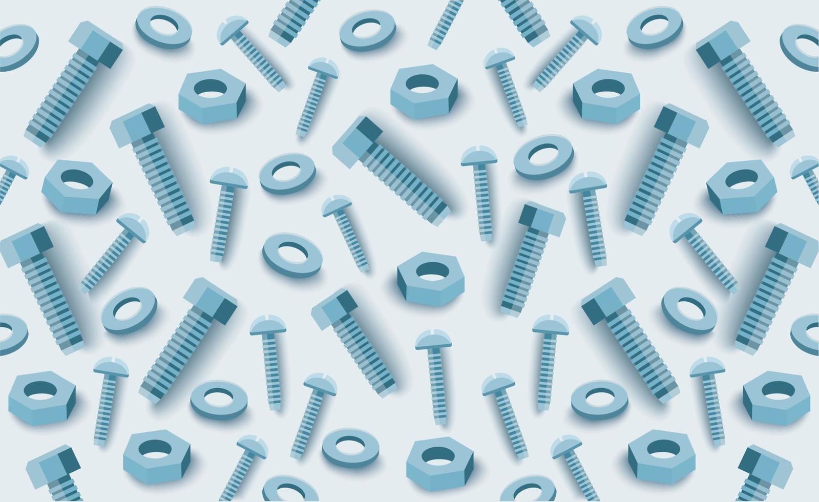 screws and nuts background vector illustration