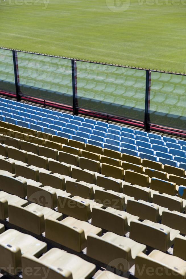 Closeup of the stadium seats photo