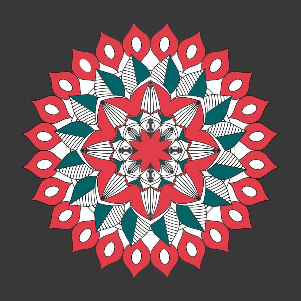Pattern In Form Of Mandala, Decorative Ornament In Oriental Style, Ornamental Mandala Design Background Free Vector