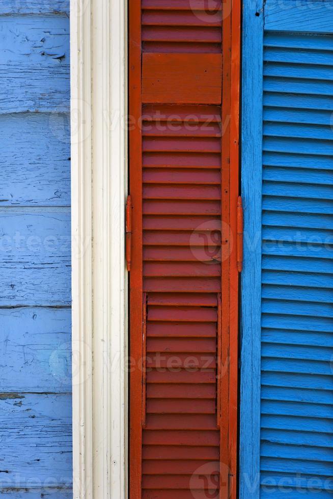 Colorida fachada de Caminito en La Boca, Buenos Aires, Argentina foto