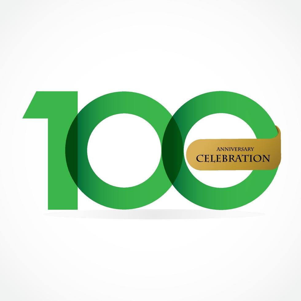 100 Year Anniversary Vector Template Design Illustration