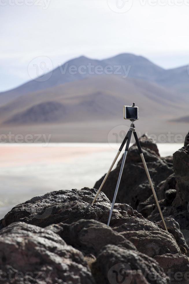 laguna colorada en bolivia foto