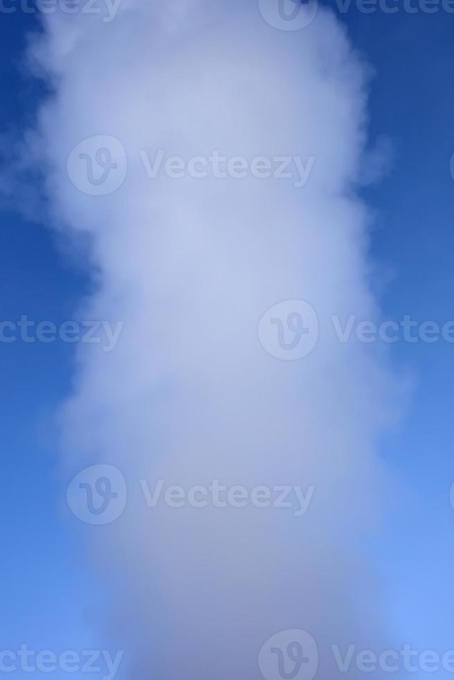 Geyser steam eruption photo