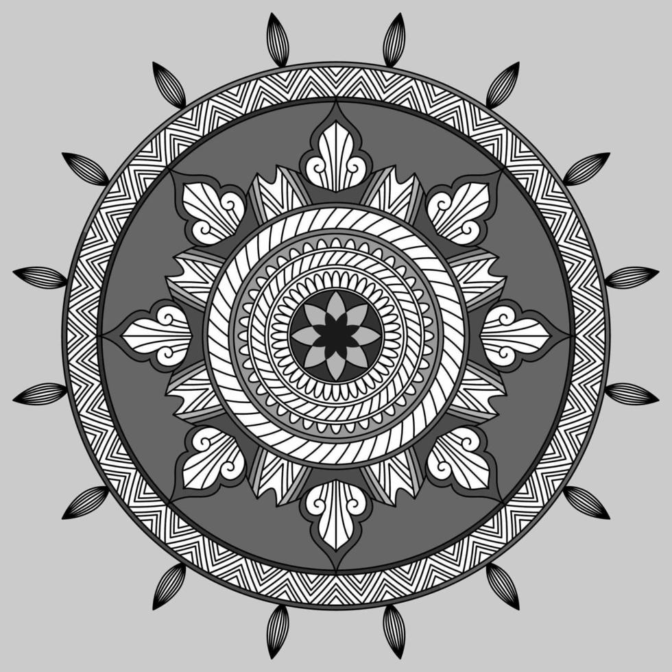 Circular Pattern In Form Of Mandala, Decorative Ornament In Oriental Style, Ornamental Mandala Design Background Free Vector