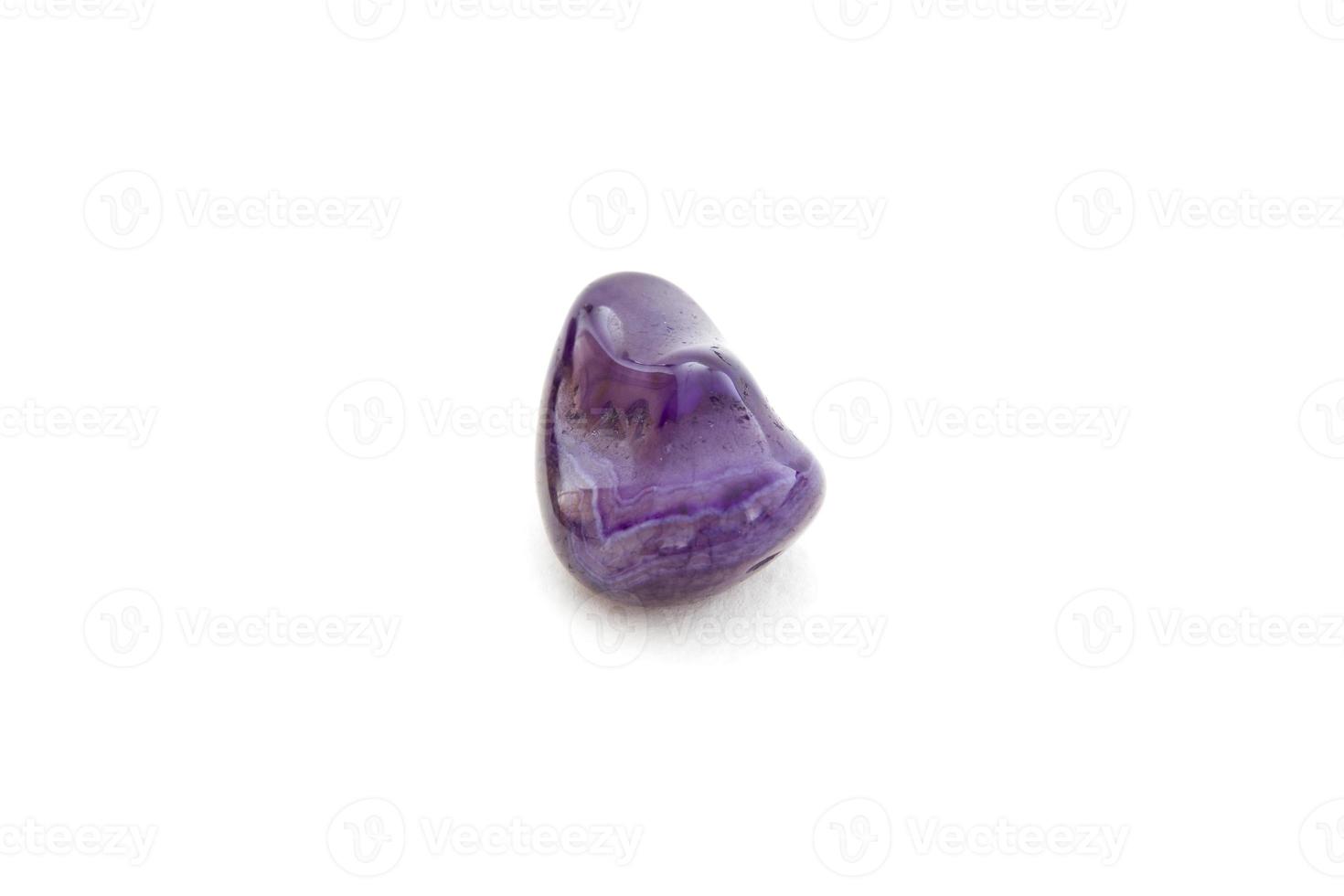 Amethyst mineral on the white background photo