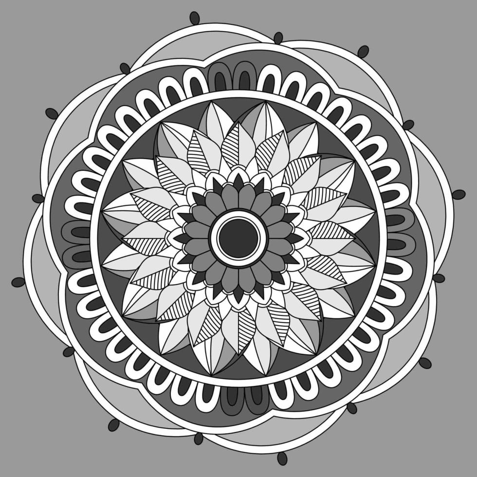 patrón circular en forma de mandala, adorno decorativo en estilo oriental, fondo de diseño de mandala ornamental vector gratuito