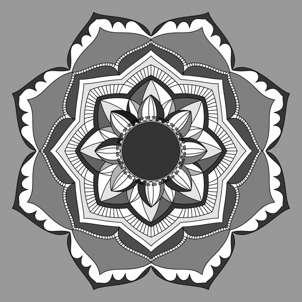 patrón circular en forma de mandala, adorno decorativo en estilo oriental, fondo de diseño de mandala ornamental vector gratuito